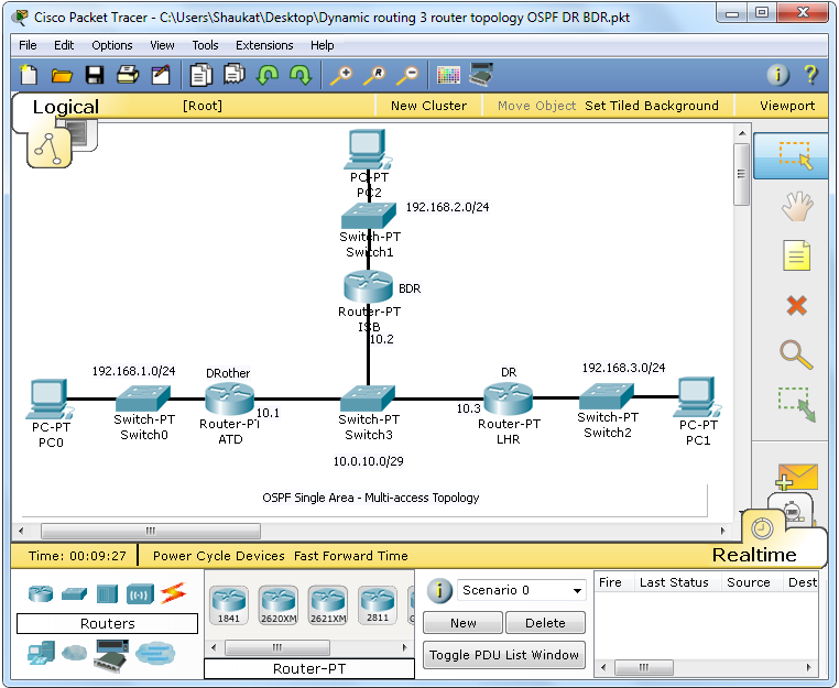 3R topology ospf